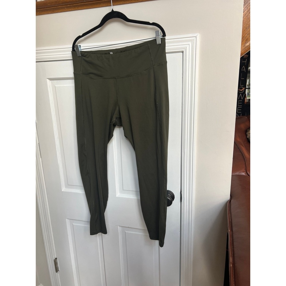 All in motion green full length leggings women's size xxl
